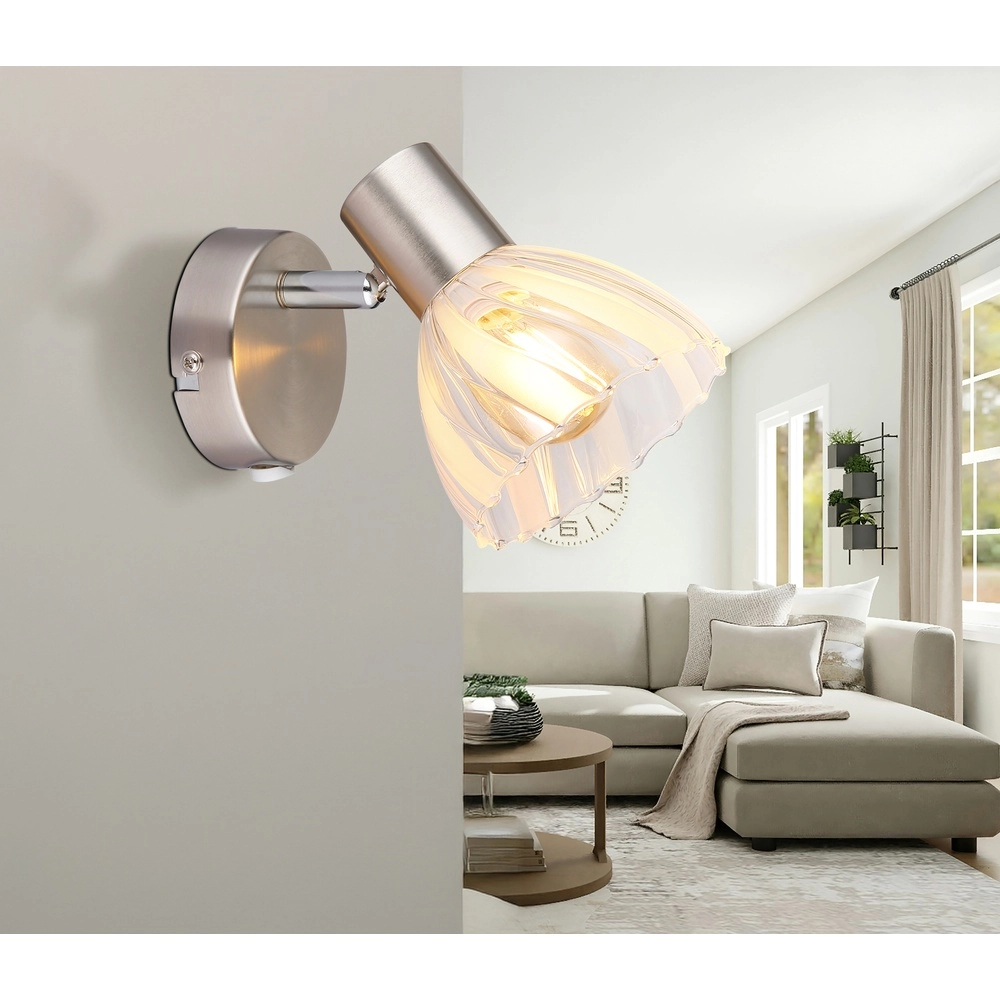 Wall lamp Zachery nickel Globo 9007371528486