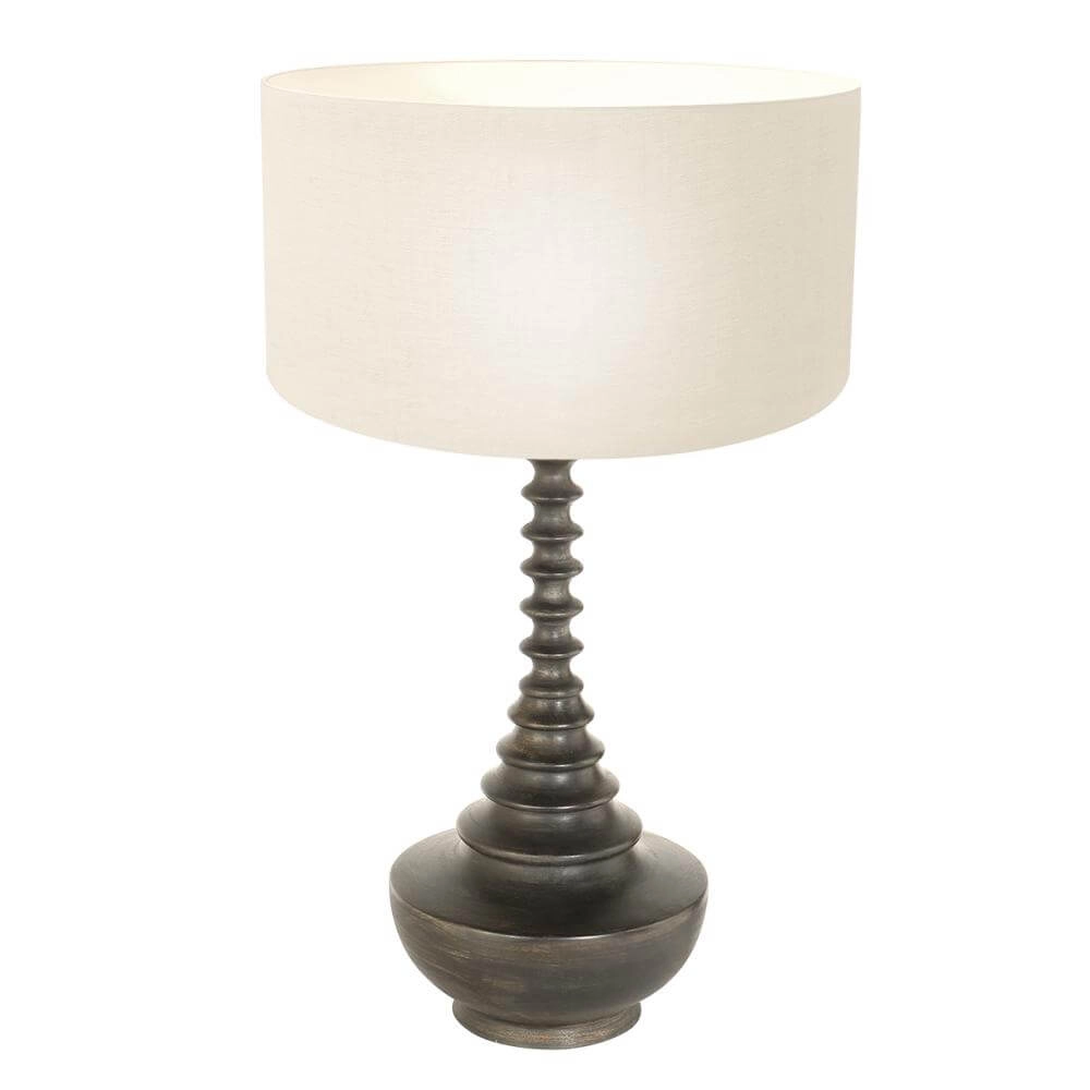 Unique table lamp Bois with white cap Steinhauer 8712746172591