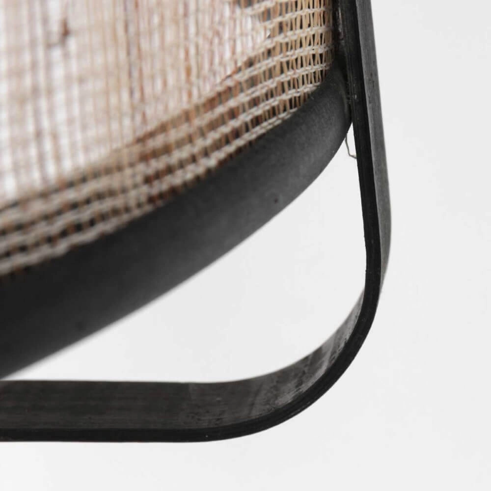 Black wooden pendant lamp Capors Ø 48cm Steinhauer 8712746166637