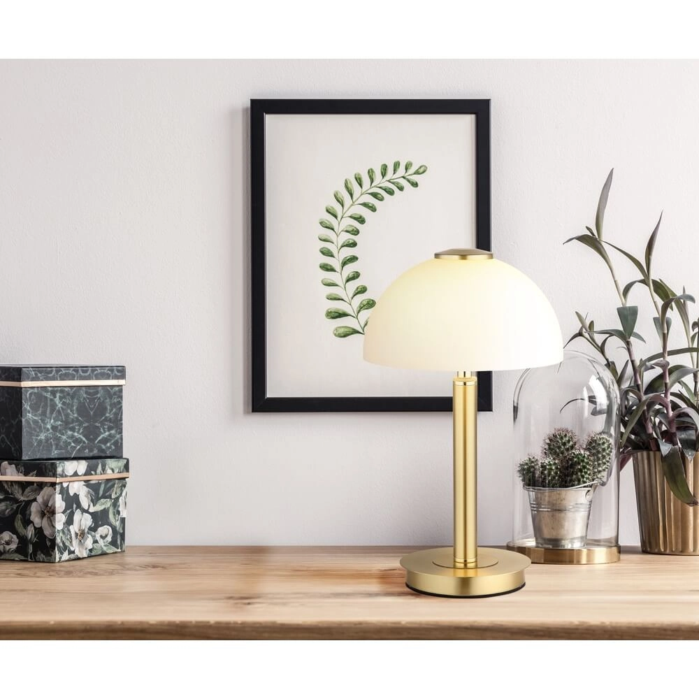 Table lamp Uldin gold with white glass Globo 9007371465729