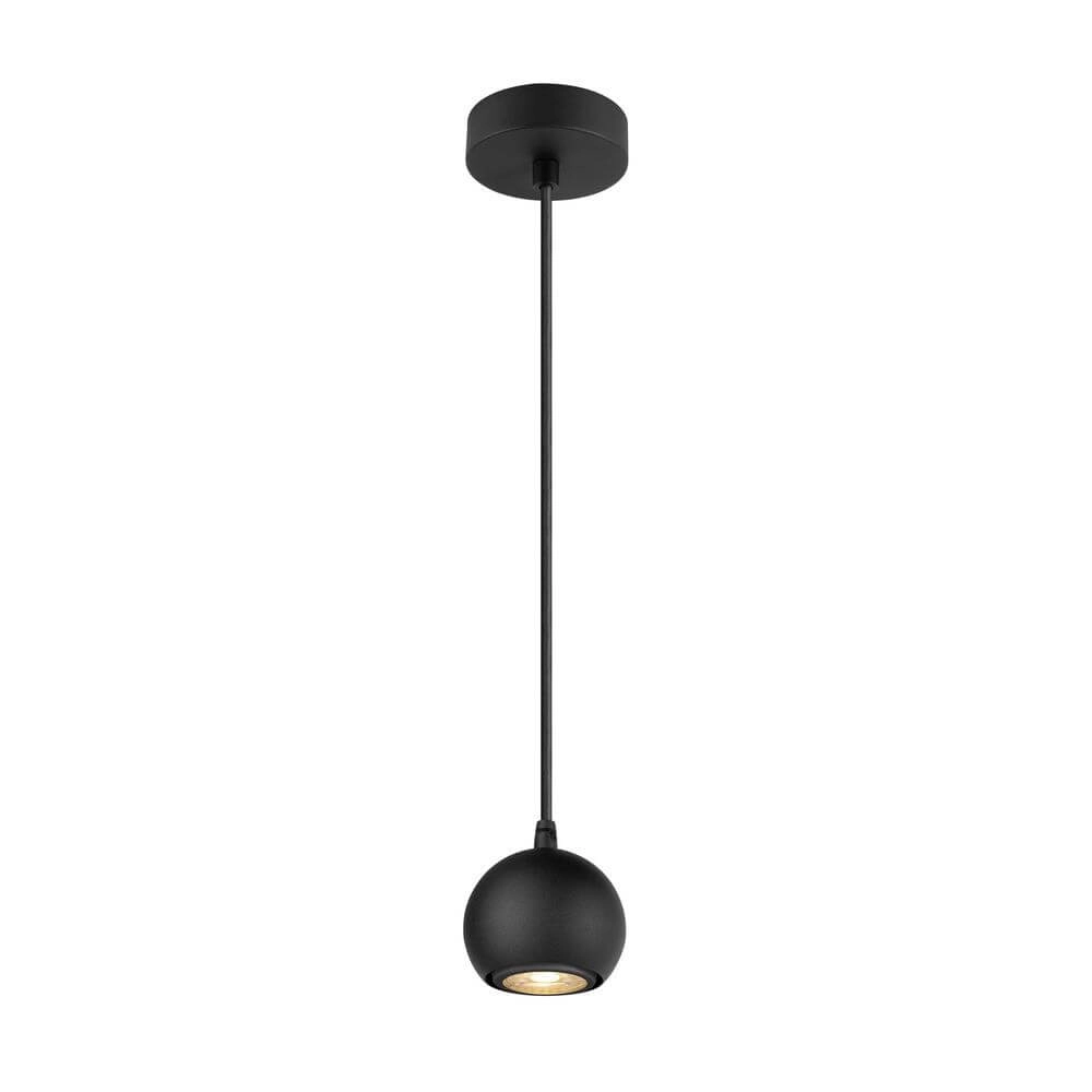 Sleek pendant lamp Light Eye 90 black Ø 9cm