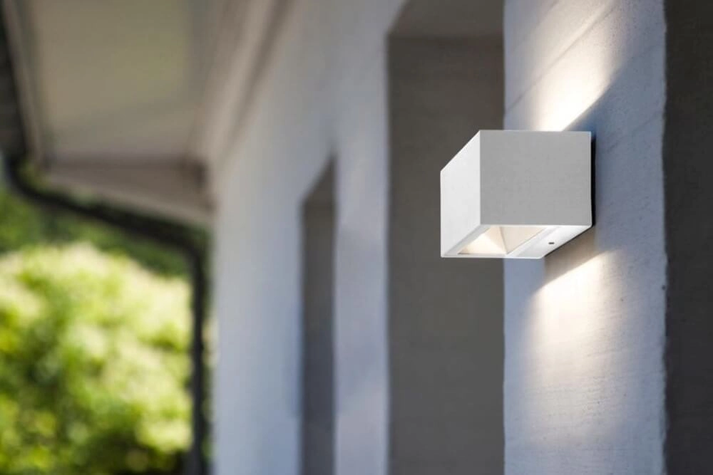 Sleek wall lamp Gemini white Lutec 4250294310446