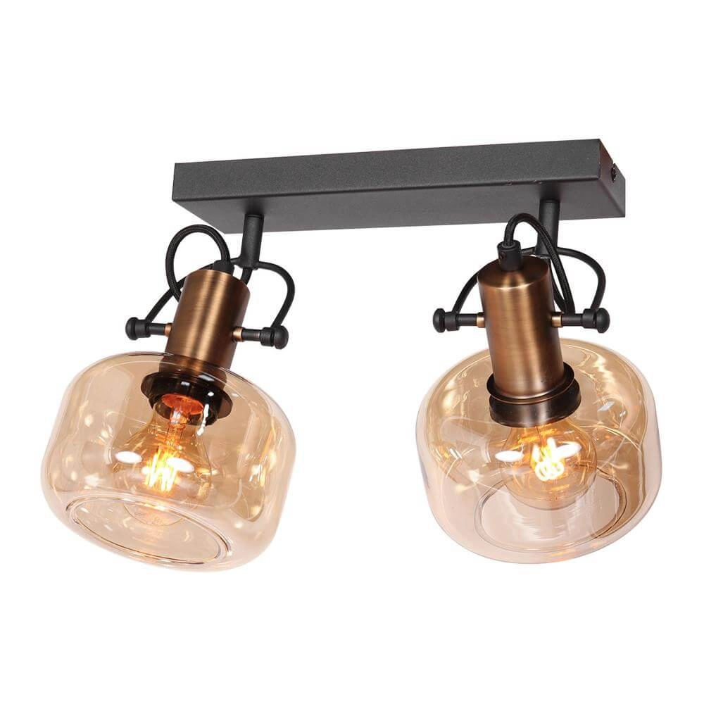 Double wall lamp Glaslic Amber glass Steinhauer 8712746174052