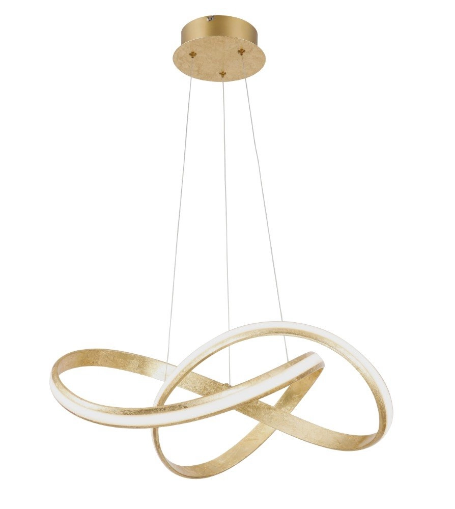 Gold pendant lamp Melinda Ø 60cn