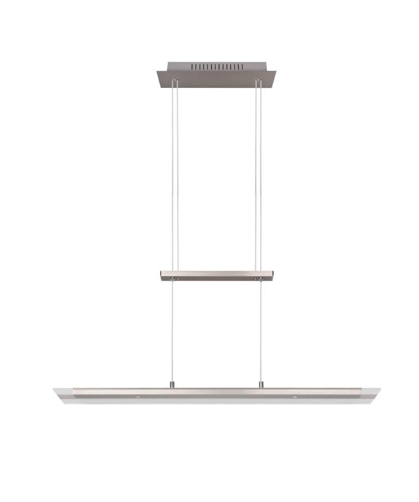 Glass pendant lamp Milos nickel Trio 4017807588262
