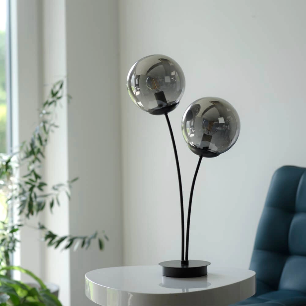 Table lamp Big Widow black Just Light 4043689988401