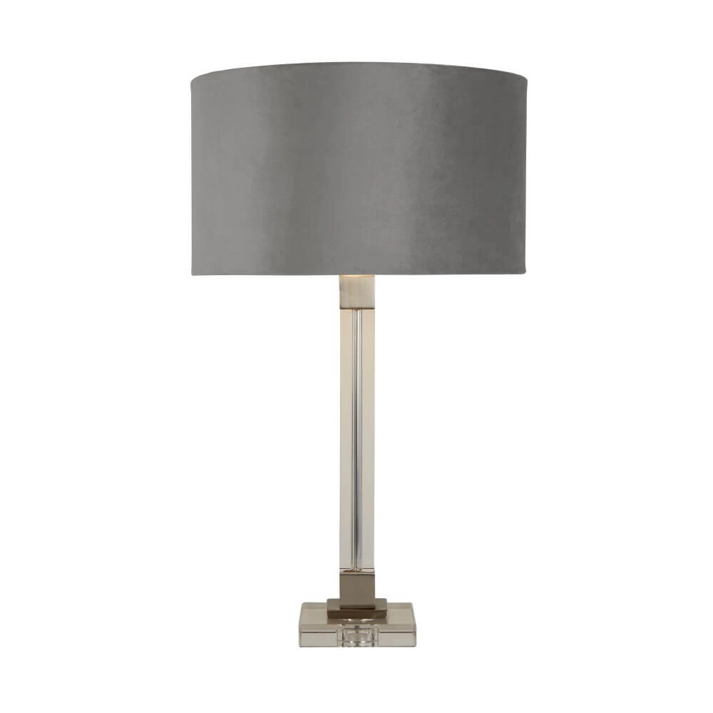 Design table lamp Scarborough gold with gray shade