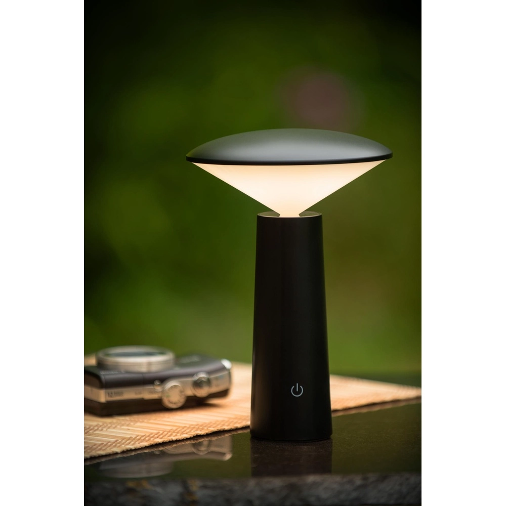 Rechargeable table lamp Jive IP44 black light color adjustable Lucide 5411212021960