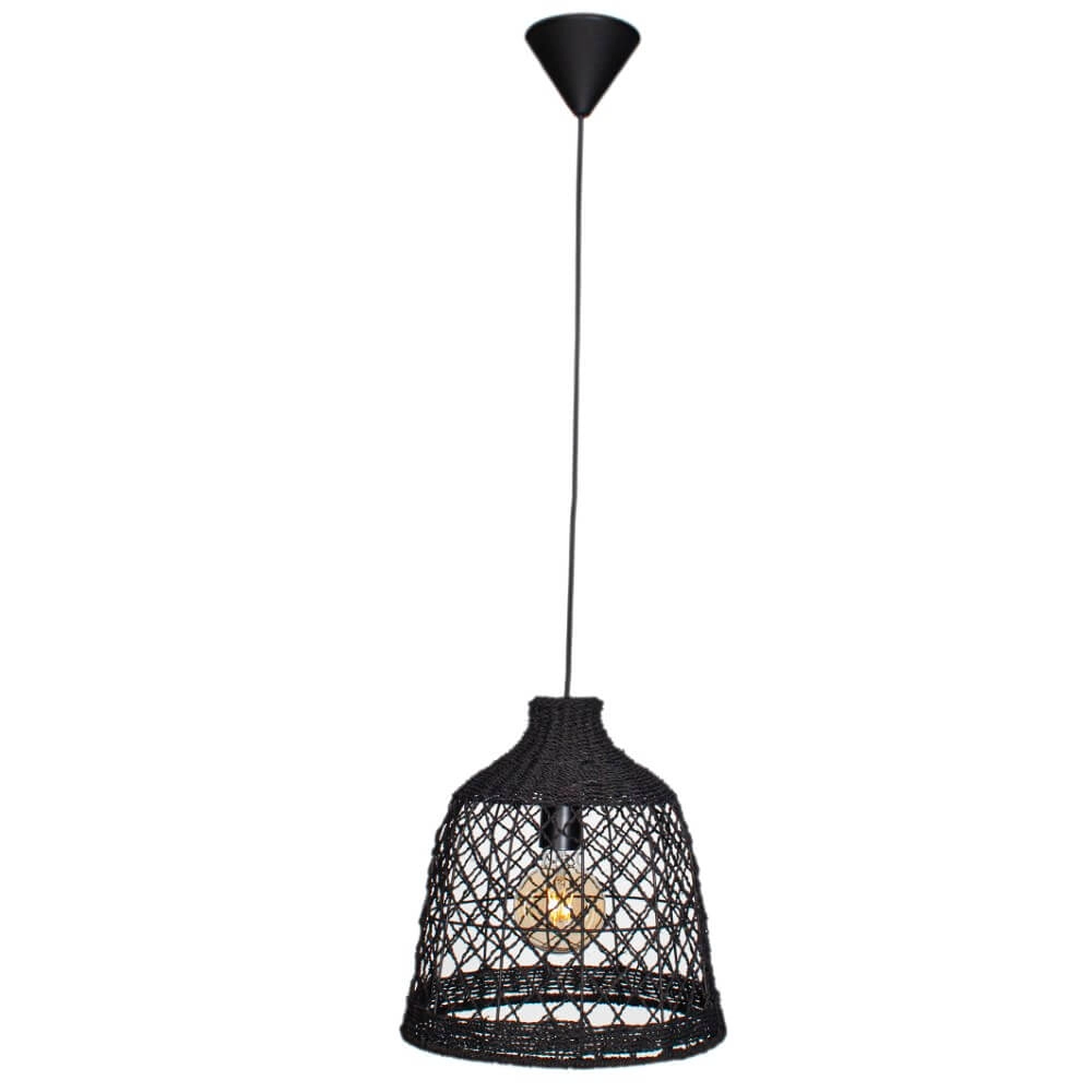 Hanging lamp Lucena black