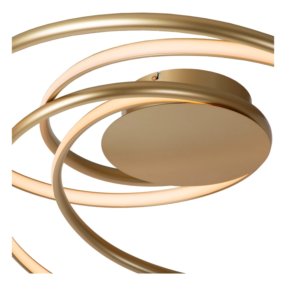 Design ceiling lamp Sardana curl gold Premium by Lucide 5411212520906