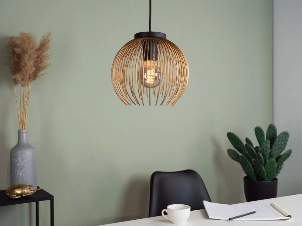 Golden pendant lamp Venezuela Ø 23.5cm Eglo 9008606242788