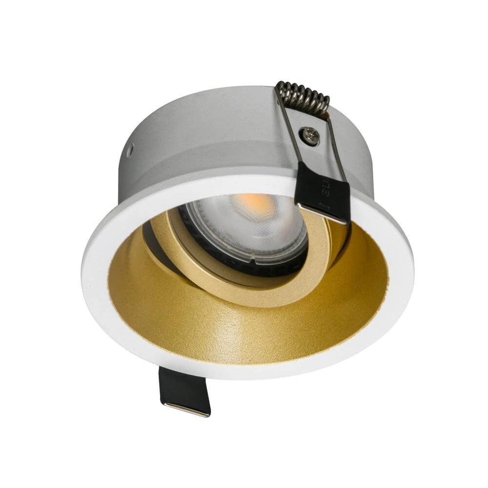 Round recessed spotlight Roura White with gold inside Artdelight 8720701102651