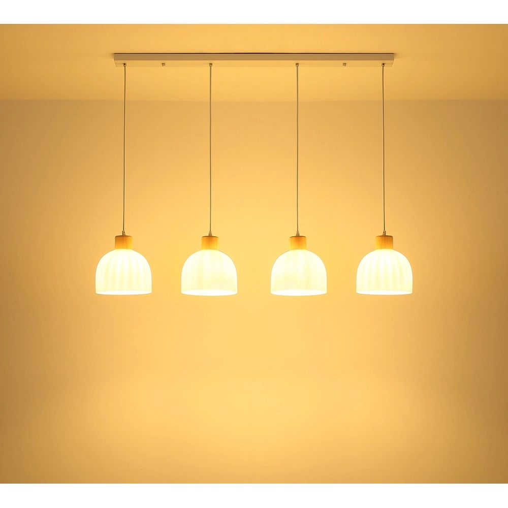 4-light pendant lamp Swanson white Globo 9007371581009