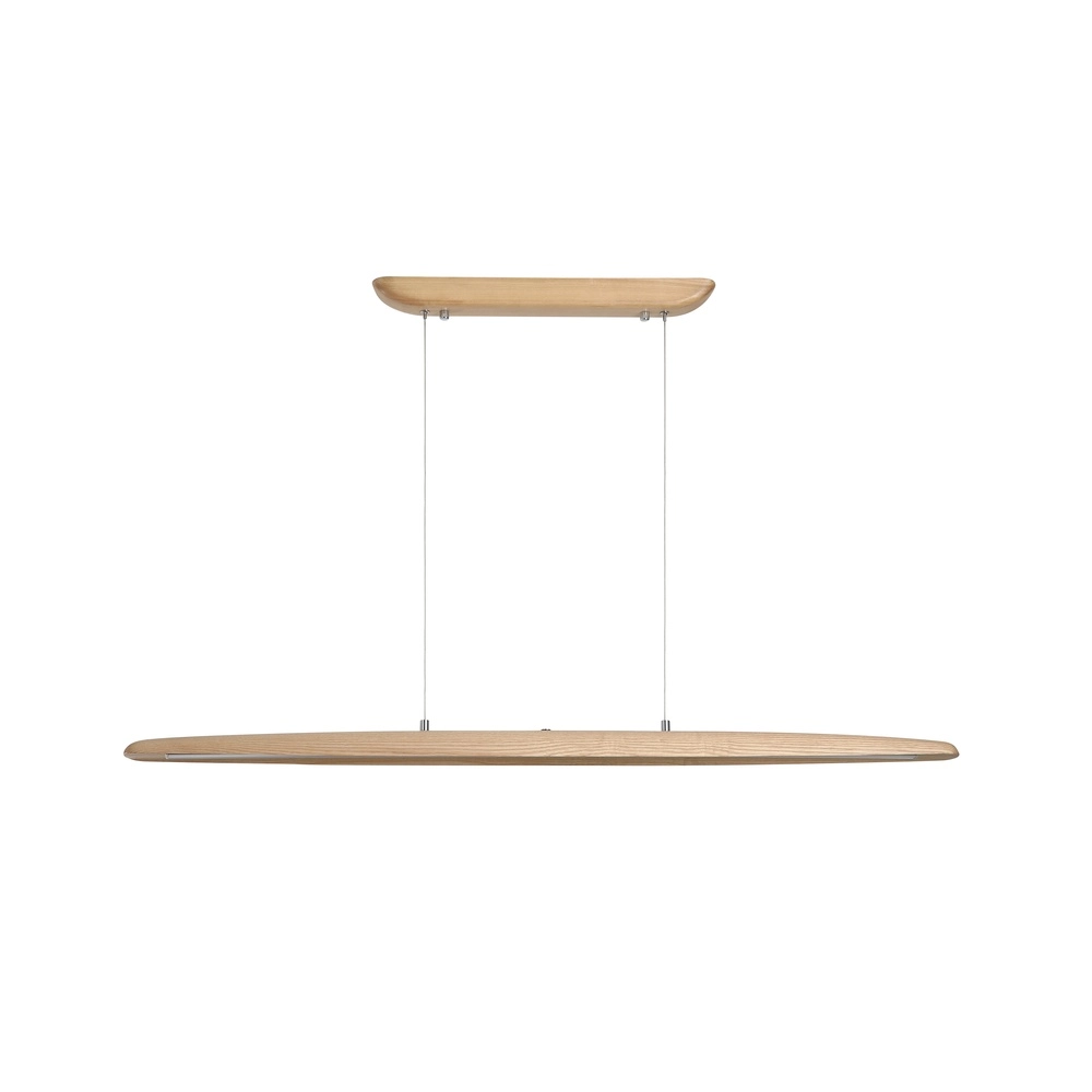 Pendant lamp Kenzie wood Searchlight 5053423296845