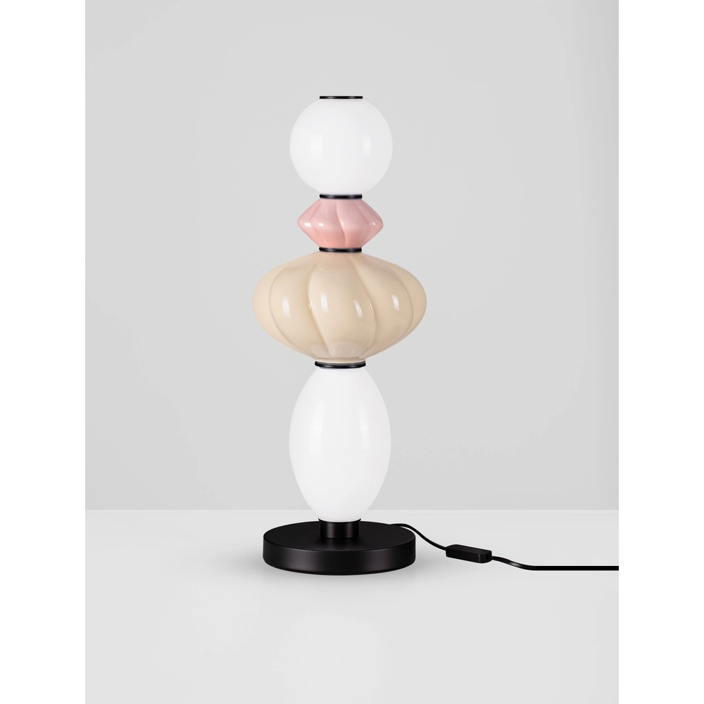 Table lamp Oneta white - pink - beige Lyora 5212017473950