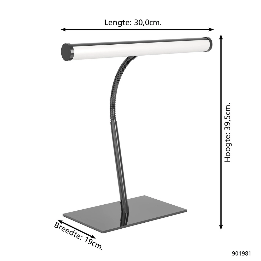 Desk lamp Riccione nickel matt Eglo 9008606357987