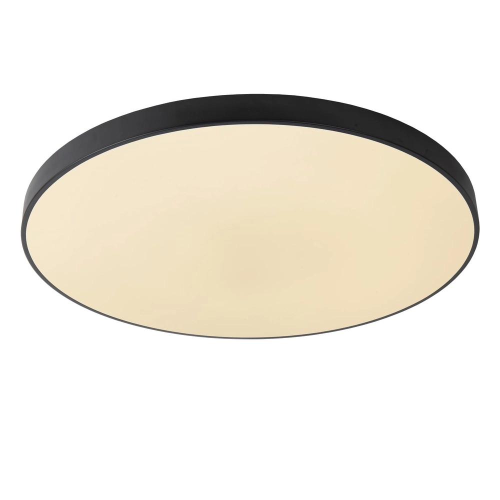 Ceiling light Unar Ø 80cm - 2700K - black Lucide 5411212791955