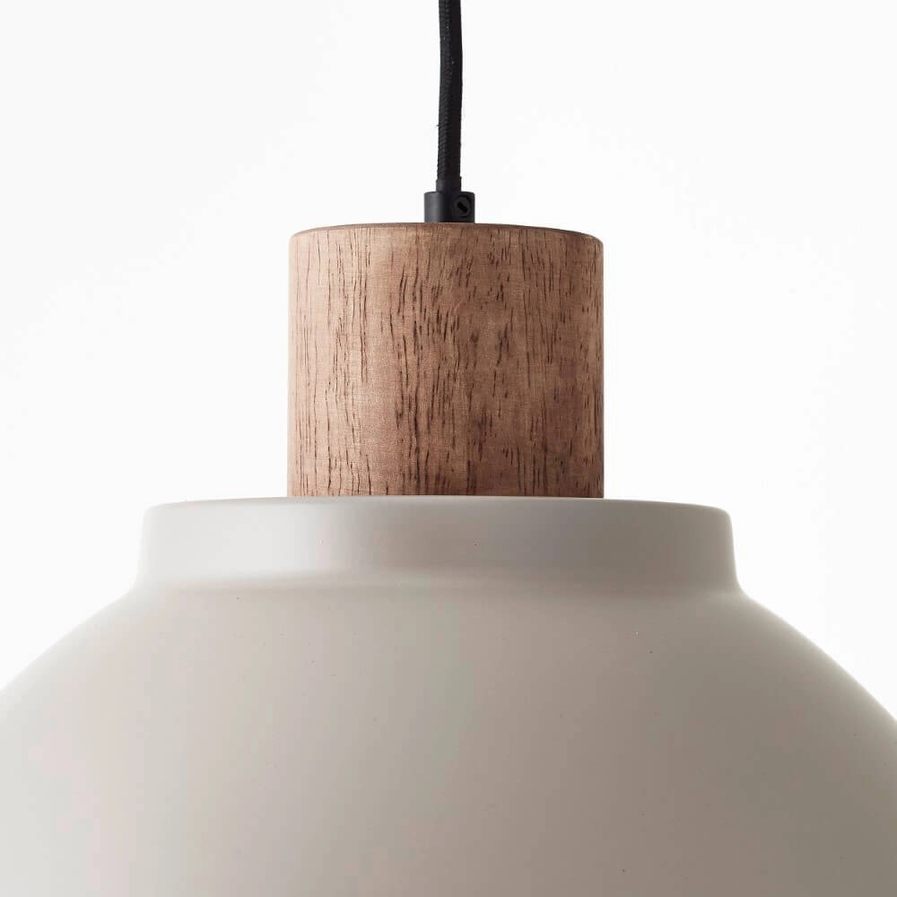 Pendant lamp Erena Ø 38cm taupe Brilliant 4004353413056