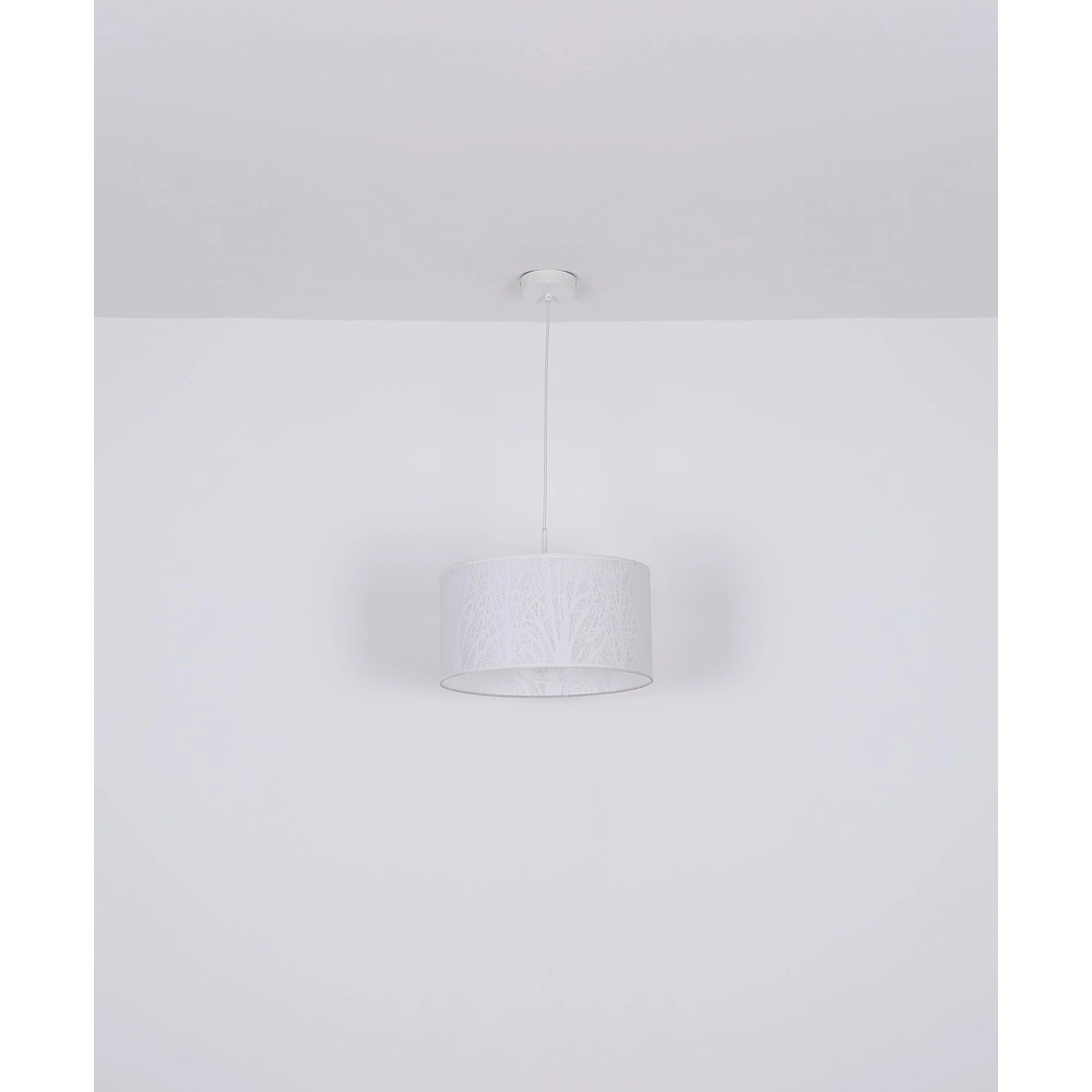 White pendant lamp Pinni Ø 38cm black Globo 9007371400256