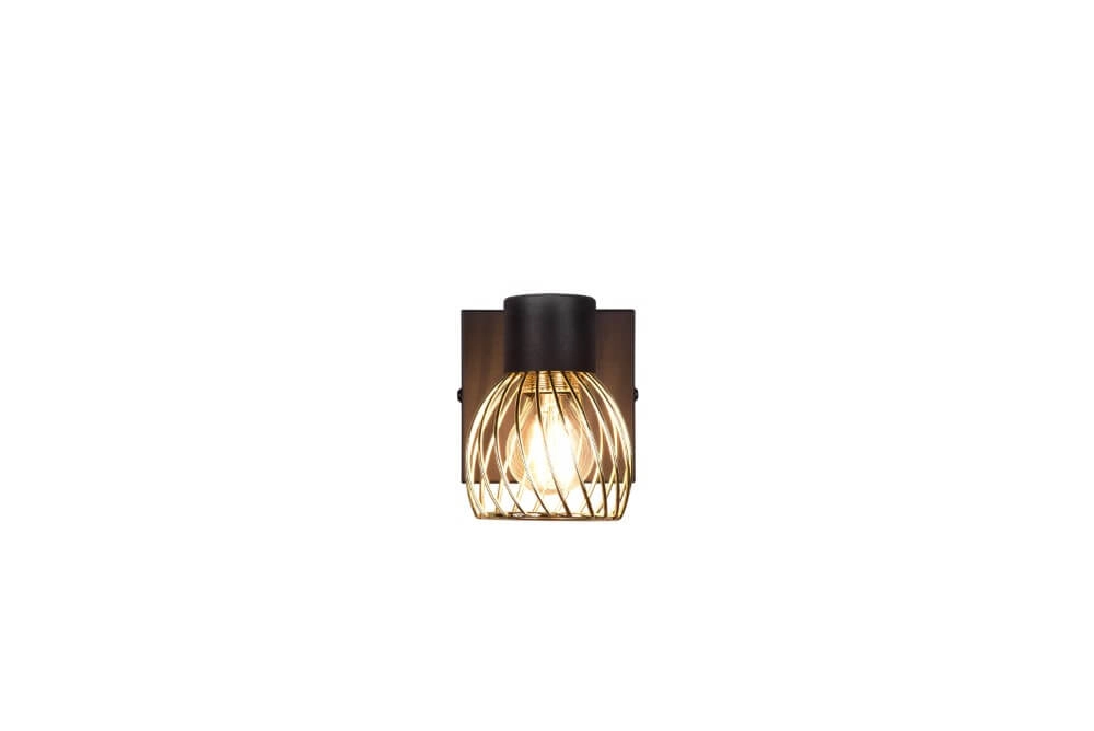 Design wall lamp Ardon black with gold Trio 4017807560886
