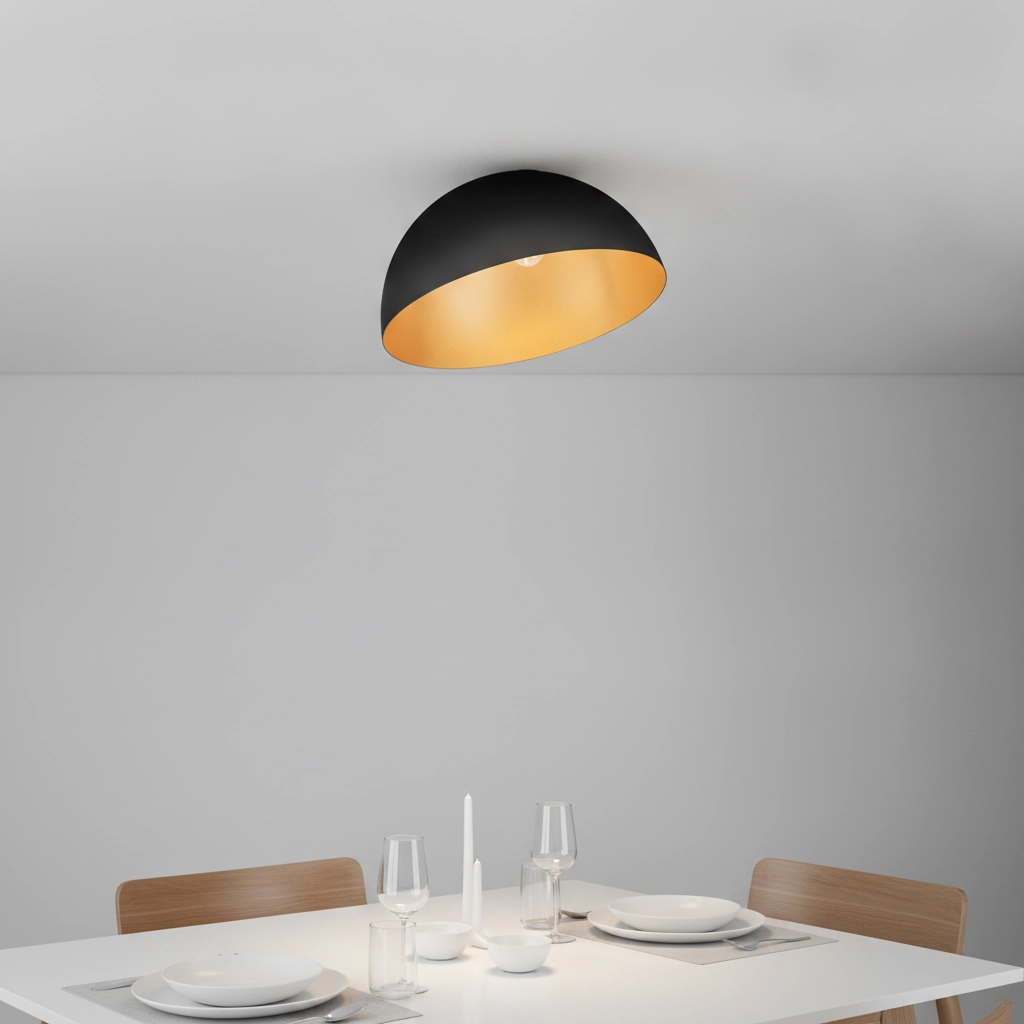 Ceiling lamp Onia black with gold Ø 50cm