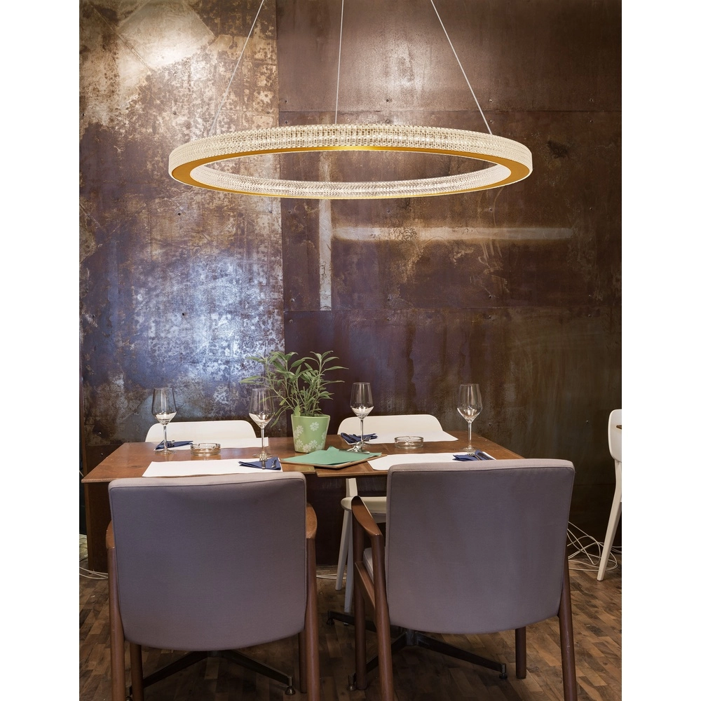 Pendant lamp Fiore gold Ø 80cm