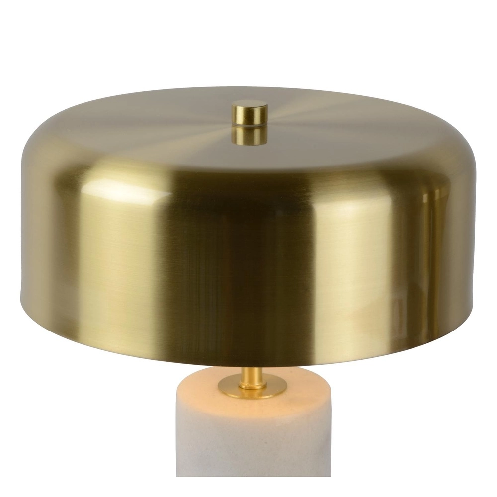 Table lamp Mirasol white with gold Lucide 5411212343406