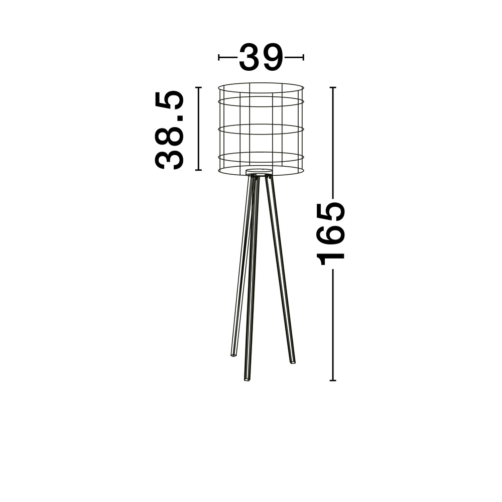 Floor lamp Plette Rattan Lyora 5212017453006