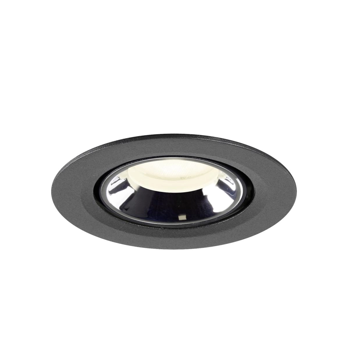 Recessed spotlight Numinos Gimble XS black/chrome 4000K - 55deg SLV 4024163306843