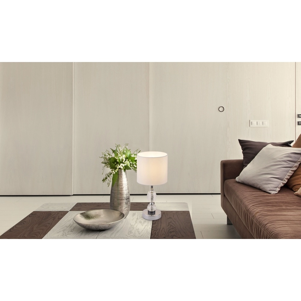 Classic table lamp Bronn chrome 47cm Globo 9007371382361