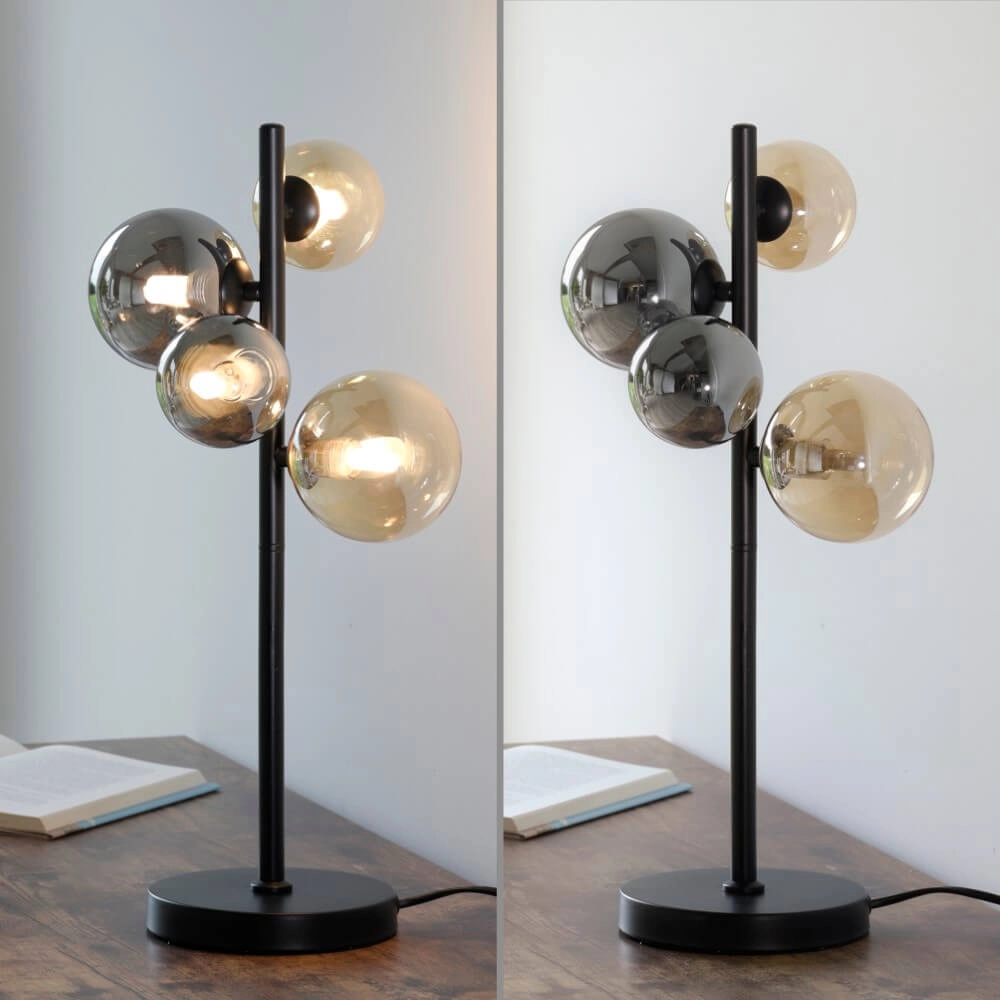 Black table lamp Popsicle design Paul Neuhaus 4012248375525