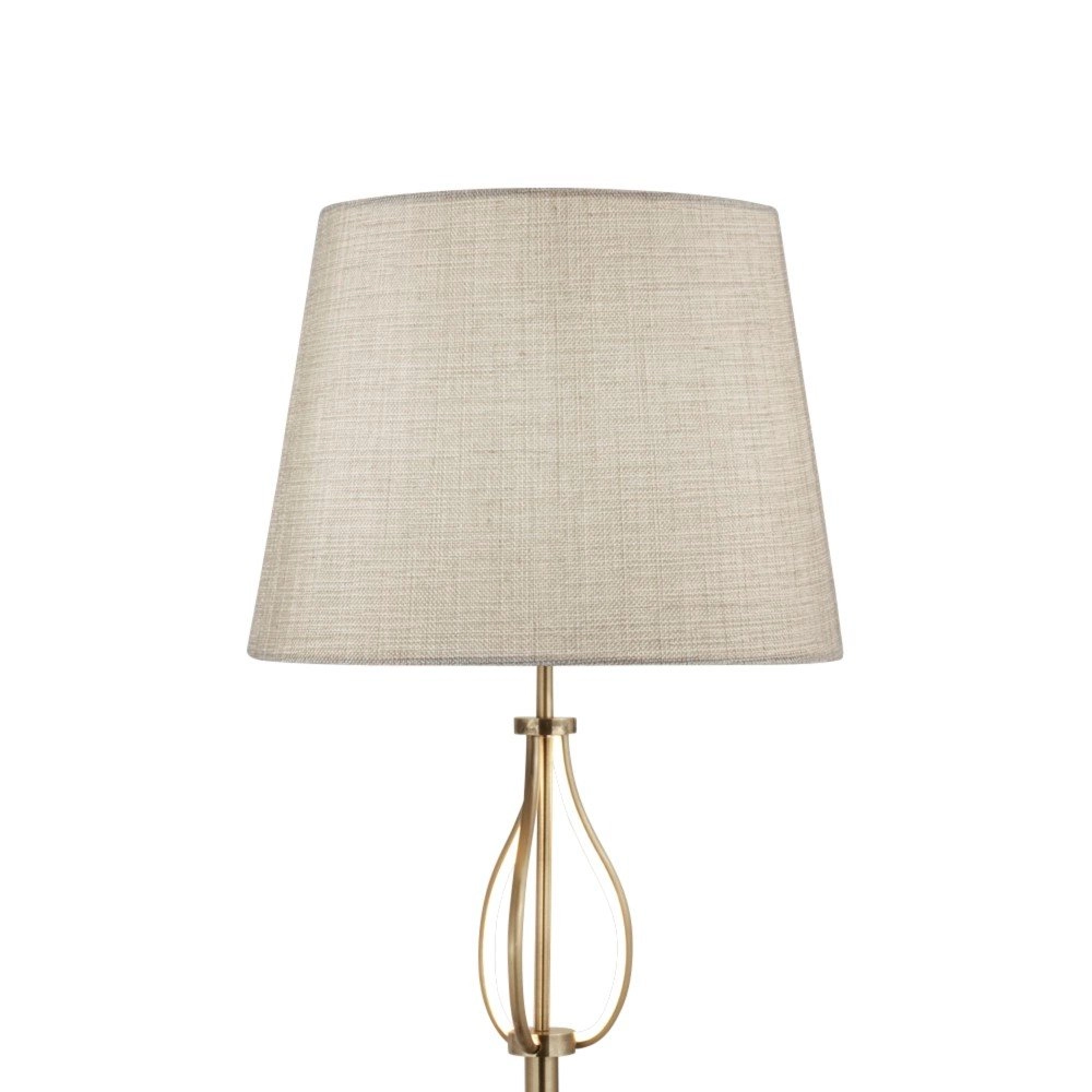 Floor lamp Vegas bronze brown with taupe Searchlight 5053423139302