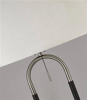 Floor lamp Jazz 161cm black with cream Searchlight 5053423193076