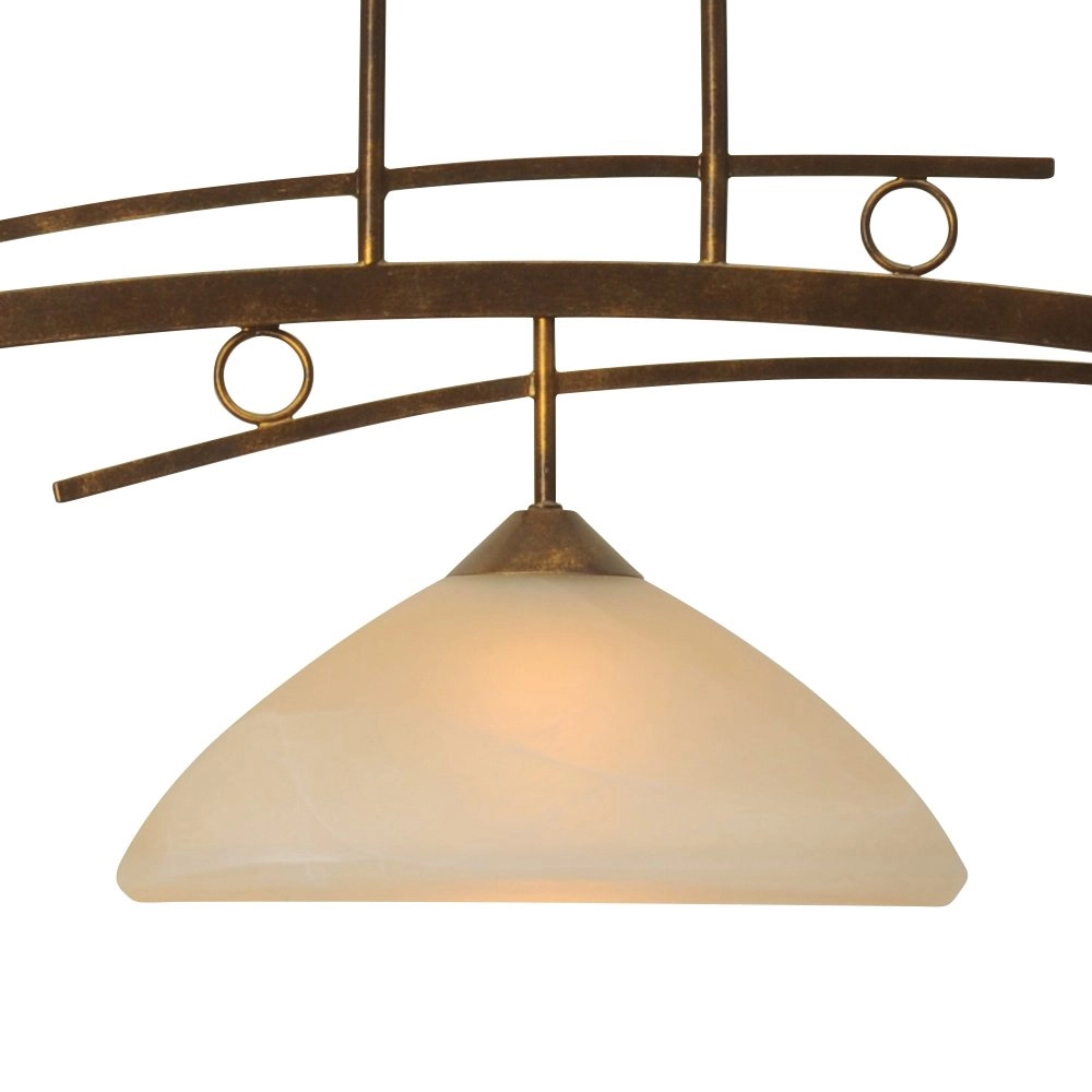 Dining room hanging lamp Bolzano 3-light bronze brown Masterlight 8718121008356