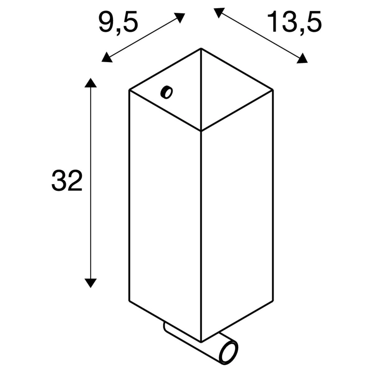 Bedroom wall lamp Quadrass black SLV 4024163235853