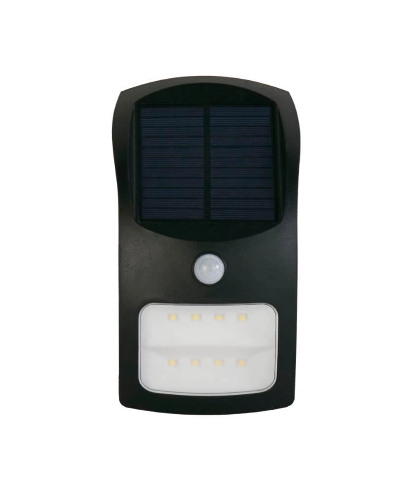 Black wall lamp Solar design Searchlight 5053423241449