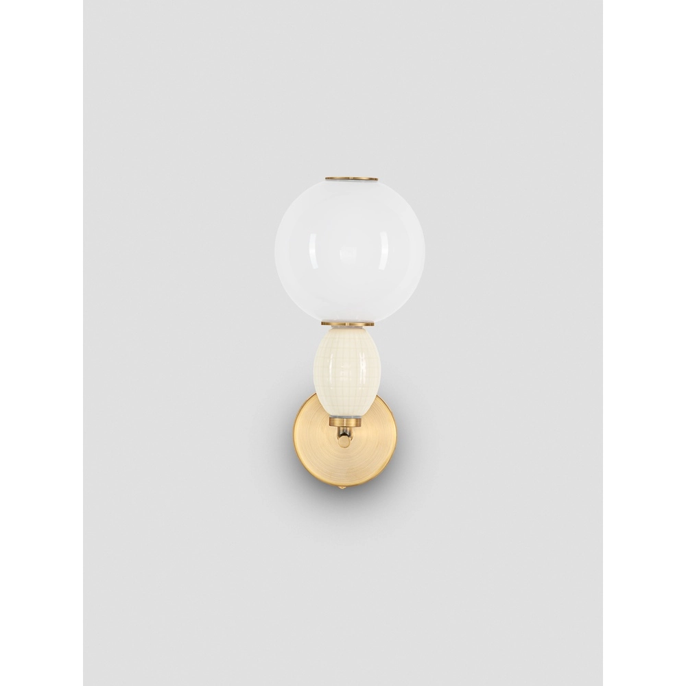 Wall lamp Obrie Gold with white Lyora 5212017484215