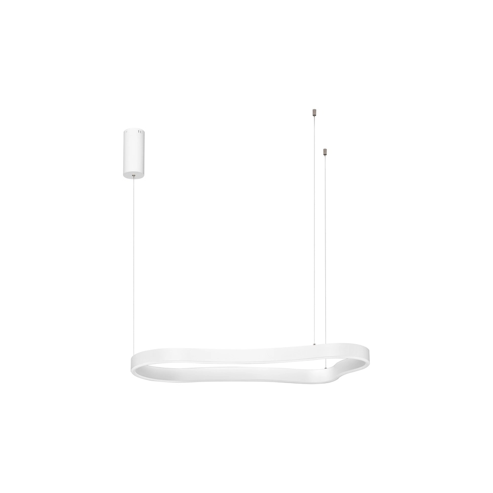 Natural shape pendant lamp Dussa white 90cm Lyora 5212017463043