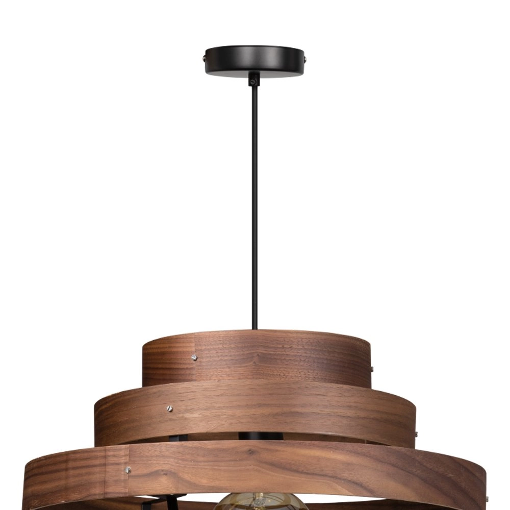 Tough pendant lamp Walnut 5-ring wood brown ETH 8719075185742