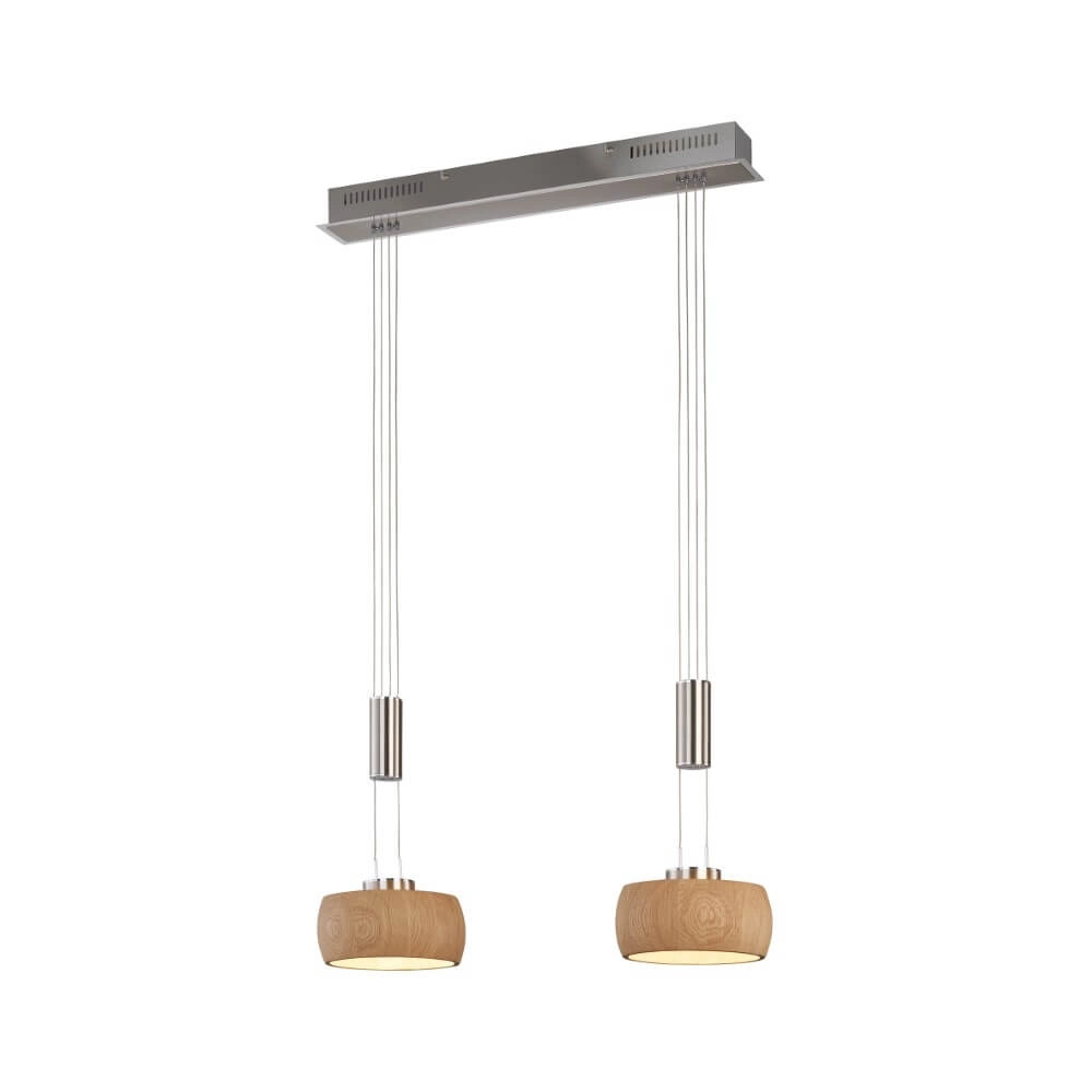 2-light pendant lamp Shine-Wood LED