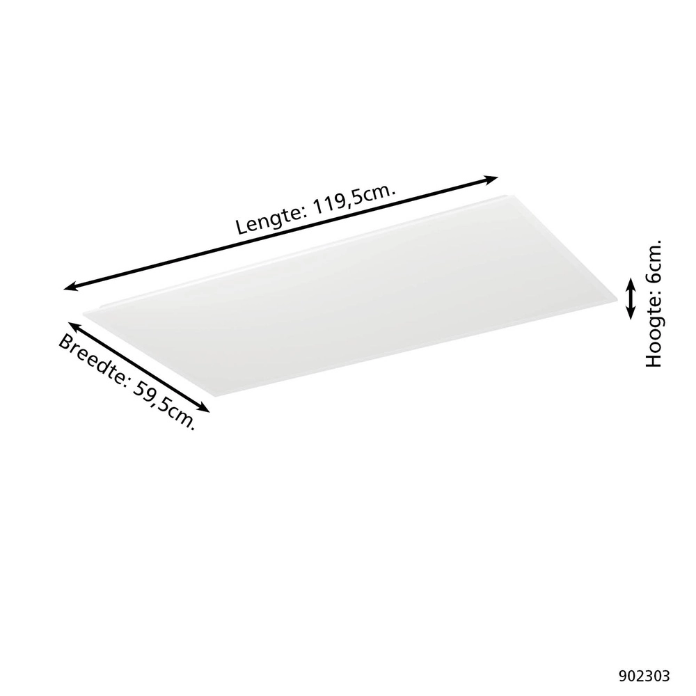 Ceiling lamp Moradillo-R 59.5cm white remote control Eglo 9008606361687
