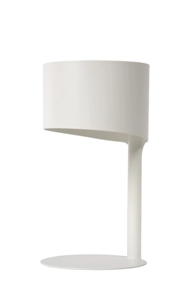 Sleek table lamp Knulle Ø 15cm white Lucide 5411212450715