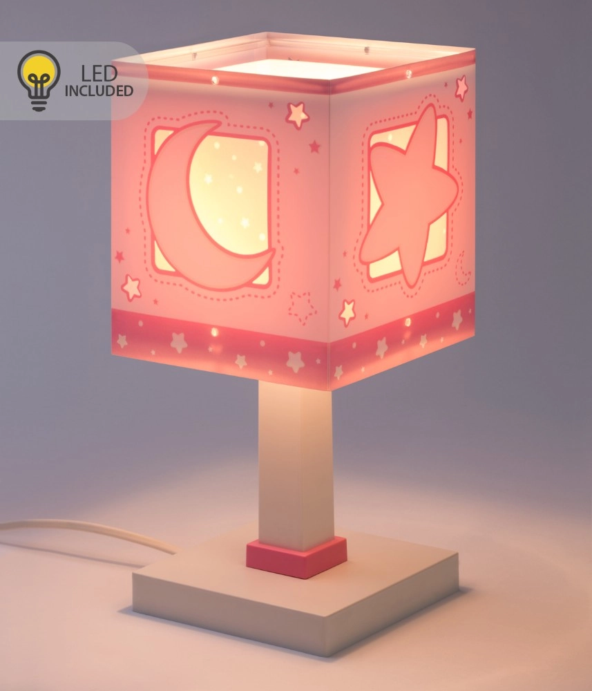 Table lamp Moonlight Pink glow in the dark Dalber 8420406002446