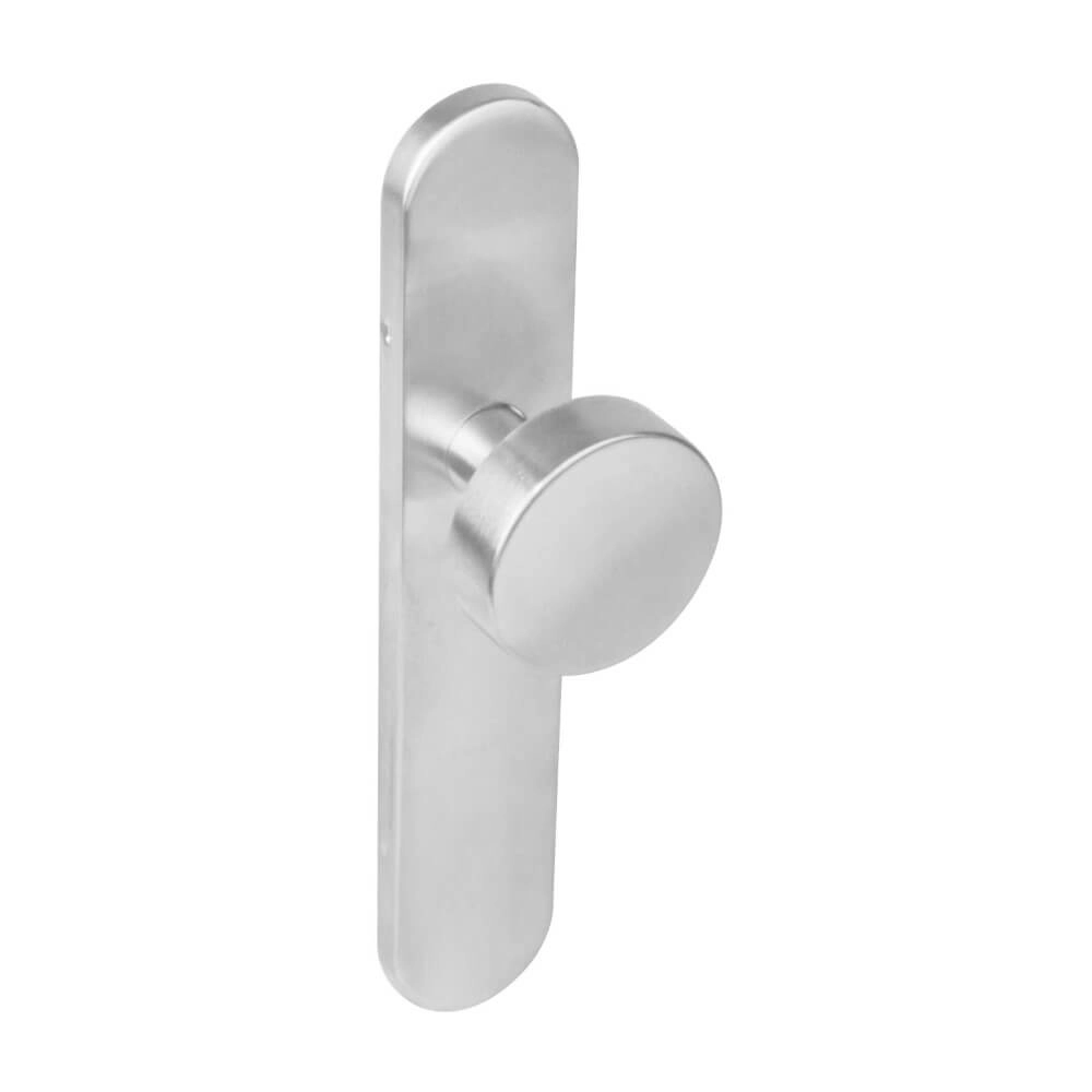 Door knob oval Kurano blind stainless steel