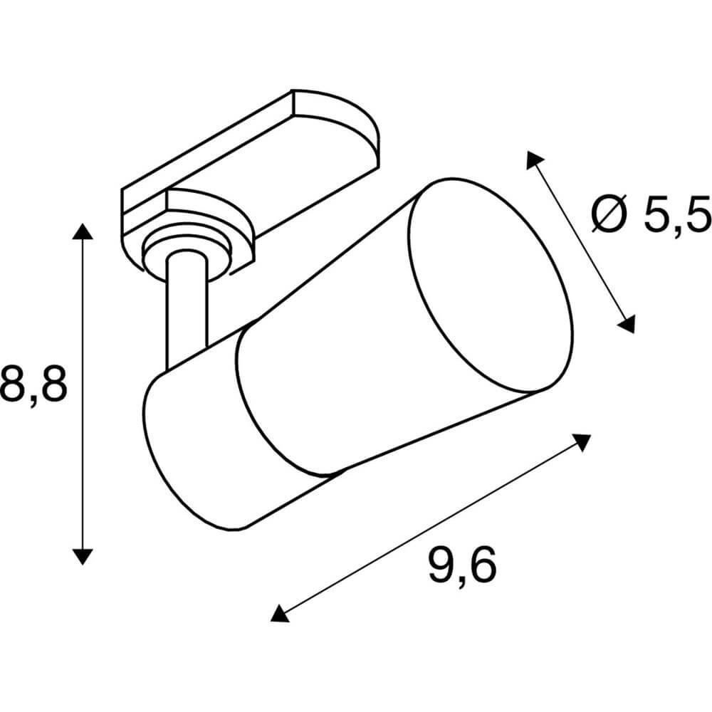 Rail spot Puri 2.0 Cone White 3-phase SLV 4024163294553