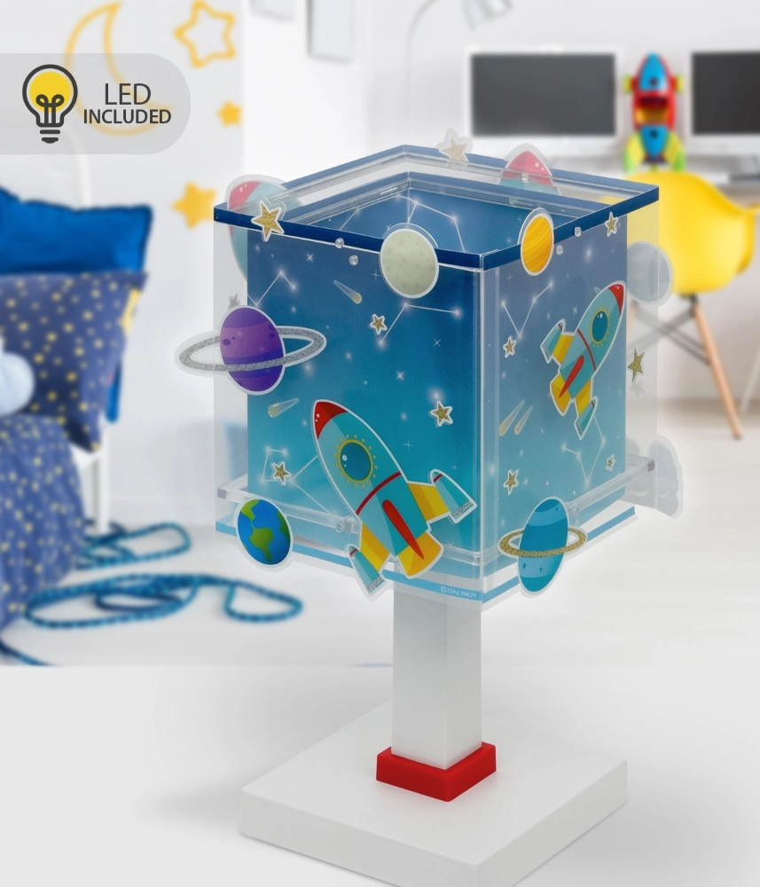Table lamp Rocket blue glow in the dark Dalber 8420406002460