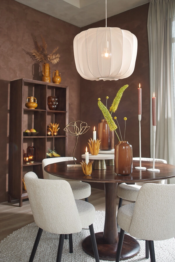 Japandi pendant lamp Plumeria cream Ø 60cm Light & Living 8717807651435