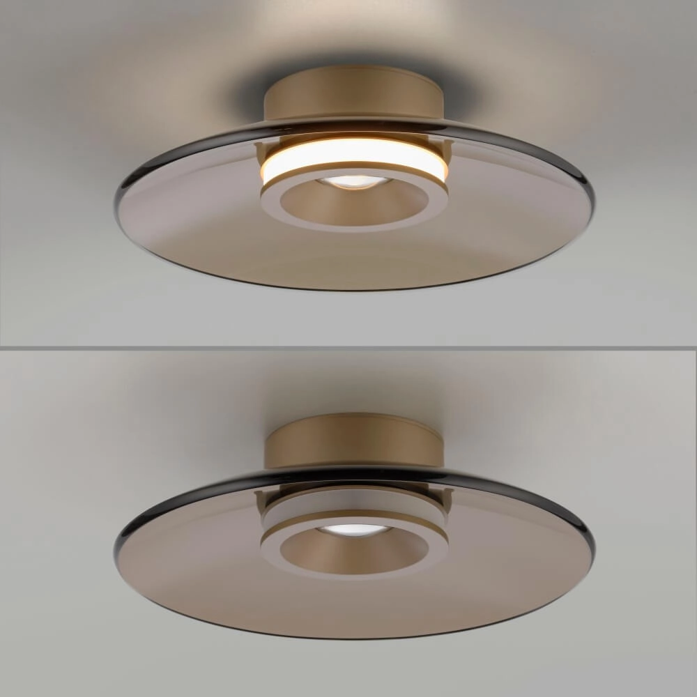 Designer ceiling lamp Pure Moon bronze Ø 32cm Paul Neuhaus 4012248382738