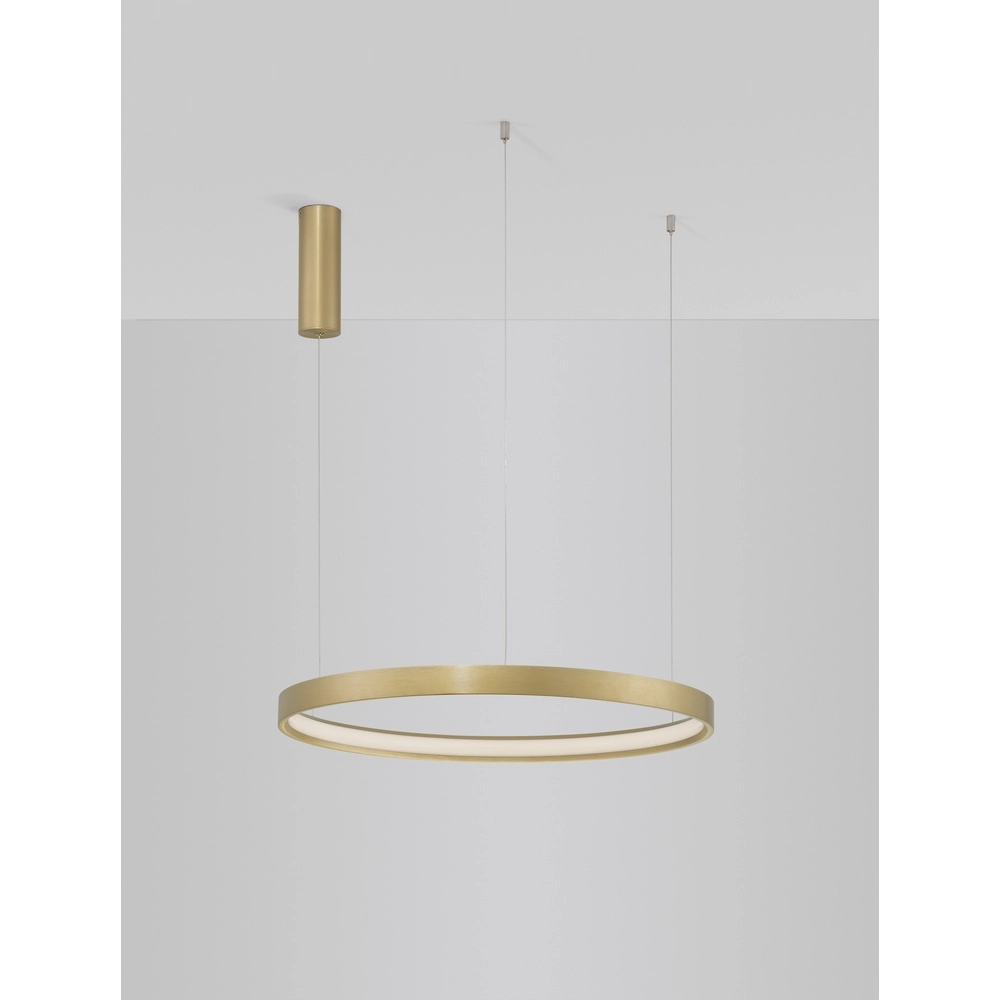 Round pendant lamp Perrine gold Ø 60cm Lyora 5212017438447