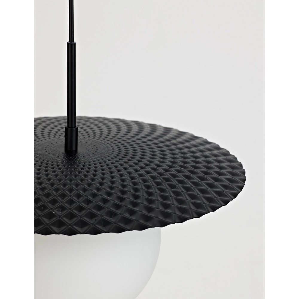Pendant lamp Obbit black Ø 38cm Lyora 5212017427731